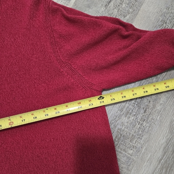 Tommy Hilfiger Vintage Knitted Sweater Unisex XL Retro 90s Y2K Dark Pink Cotton - Picture 11 of 11